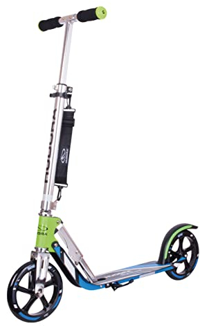 HUDORA BigWheel 205 Scooter - Stabiler Aluminium-Roller - Höhenjustierbarer & zusammenklappbarer Cityroller mit Ständer - Sportlicher Kinder- & Erwachsenenroller für bis zu 100kg