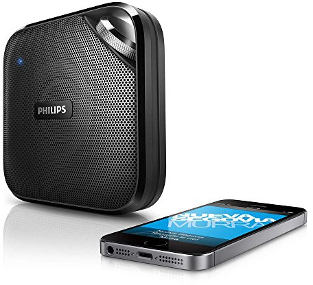Philips BT2500B/00 - Altavoz portátil (Bluetooth, micrófono integrado), negro