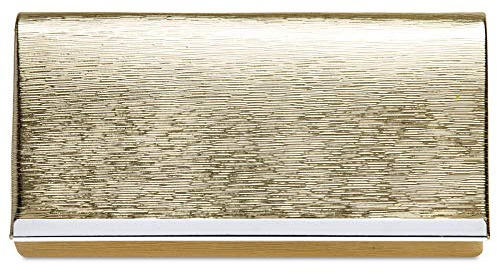 Caspar TA505 elegante Damen Glanz Clutch Abendtasche