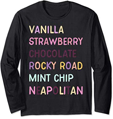 Trendy Colourful Ice Cream Flavors Manche Longue