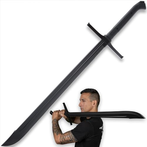 Honshu Boshin Training Grosse Messer Sword | Made of Polypropylene | Textured Hilt & Handle | for Practicing Sword Skills | Safe and Effective | 42 1/8 Overall | 30 3/4 Blade |