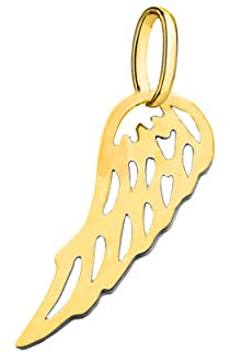 Engel Flügel Gold Anhänger 333 8K Gelbgold Damen Schutzengel Charm