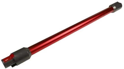 vhbw Tubo aspirador compatible con Dyson V8 Absolute +, V8 Absolute + (modelo antiguo) aspiradora - conexión de 35 mm, 74 cm, gris/rojo