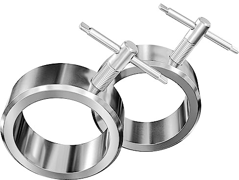 Hop-Sport Hantelverschlüsse 50mm 2 Stück – Schnellverschluss für Hanteln – Stahl Hantelverschluss für schnellen Scheibenwechsel mit Einhandmontage