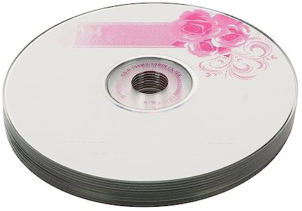 Blank Cds, Recordable Cds, 2X-56X 700MB Recordable Disc Blank CDs for Storing Digital Images, Music Data(10PCS)