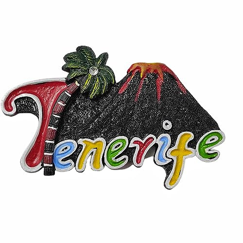 Kühlschrankmagnet Vulkaninsel Teneriffa Spanien 3D Reise Souvenir Kühlschrank Dekoration Magnetischer Aufkleber Craft Collection