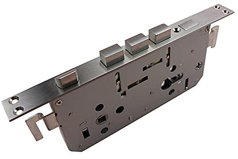 NOYOTA Mortice Lock,Mortice Dead Lock,Stainless Steel Wooden Door Bedroom Indoor 3 Points Tongue Mortise Shackles Sliding Door Frame Lock Body