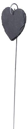 Toddmomy Gartenpflanzenmarker Pflanzenetiketten aus Schiefer Gartenanhänger aus Schiefer Embleme Anhänger aus Naturschiefer Gartenschild Rostfreier Stahl das Schild Blumenkarte