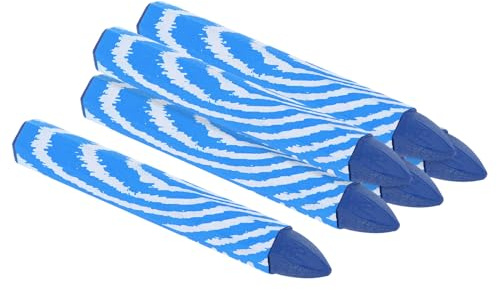 PATIKIL Holzmarkierungskreiden, 6er Pack 4x0.55 Sechskant Wachsmarker Kreiden Blau