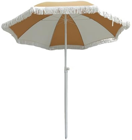 Sombrilla De Playa Grande Antiviento,sombrilla de playa con borlas,Sombrillas Terraza Parasol De Jardín Anti UV Parasol,Sombrilla Exterior Con Borlas,sombrilla playa plegable ( Color : A , Size : 200*