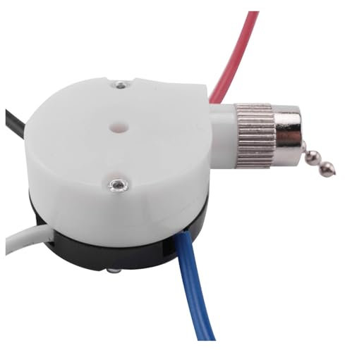 VNJUGF Kit d'interrupteur de ventilateur de plafond 3 vitesses 4 fils, interrupteur de ventilateur à fermeture éclair, interrupteur de contrôle de vitesse, interrupteur à fil à traction ZE-208S avec c
