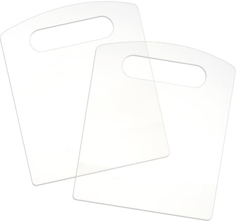 AHANDMAKER 2 PCS Shirt Folding Board 10 X 12 Inch Laundry Organizer with Hook Acrylic Folding Board for Clothes Durable Easy and Fast for Hanging T Shirt, Transparent