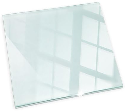 Kaminofen Glasplatte Kaminplatte Kaminglas Ofenglas gehärtetem Glas 60x60cm Quadratisch Premium Hitzeschutz für Kamin Funken- und Kratzfest Design Bodenplatte Funkenschutzplatte Elegante Klarglas