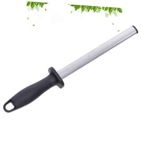 Cabilock Barre Affûtage Adamas Tige Affûtage Pour Cuisine Avec Poignée Caoutchouc à