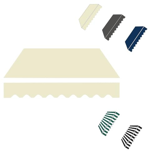 YCBTPS Lona De Repuesto para Toldo Exterior 300 X 250cm, Tela De Repuesto para Toldo Impermeable, Recambio De Tela para Toldo De Jardín(Beige,2x1.5m(6.5x5ft))