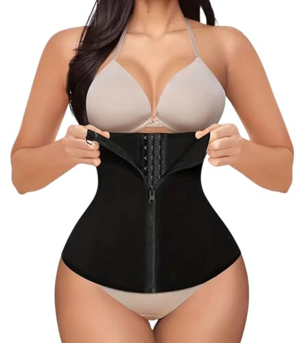 XOPOZON Waist Trainer, Shapewear Damen, Unterbrust Korsett Damen, Unterbrust Korsage bauchweg, Corset top, Corsage Bauchweg, Body Shaper Taillenformer Bauchweggürtel (L)