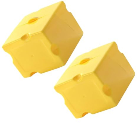 GLEAVI Caja Para Queso Rebanadas Tapa Hermética, 2 Unidades, Plástico Seguro Para Alimentos, Soporte Para Refrigerador, Almacenamiento Práctico Hogar
