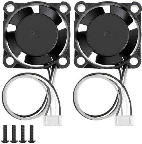 QIMATOP Hotend Kühlventilator für Bambu Lab X1/X1C, 2er-Pack 18000RPM Hochgeschwindigkeits-Leise-Kühlventilatoren, Schnelle Wärmeableitung Ersatzteile – 3D-Drucker Hotend Kühlzubehör