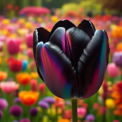 Gift,Lebende Pflanzen,Mysteriöse magische Glühbirne,3 years,Mehrjährige Blumenzwiebel ist winterhart,Blumenzwiebel Mix-5 Tulpenzwiebeln-E