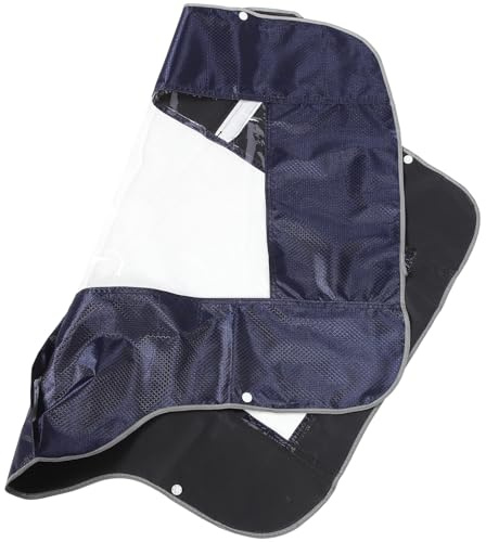 Elektromobilhülle Faltbar aus Oxford mit PVC Navy | Mobilitätsroller und Elektromobile, für Drinnen und Draußen, Leicht, Robust, als Regenhülle