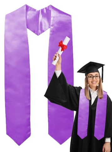 Examen hedersstol, unisex avslutningsstol | enkel avslutningsstol 180 cm | Tillbehör för examen, stola-skärp för akademiska förmåner, för