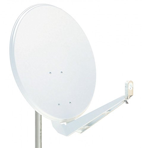 Nabo SAT Star 801 Gris clair 80 cm HD Miroir parabolique Antenne Satellite Gris clair Blanc