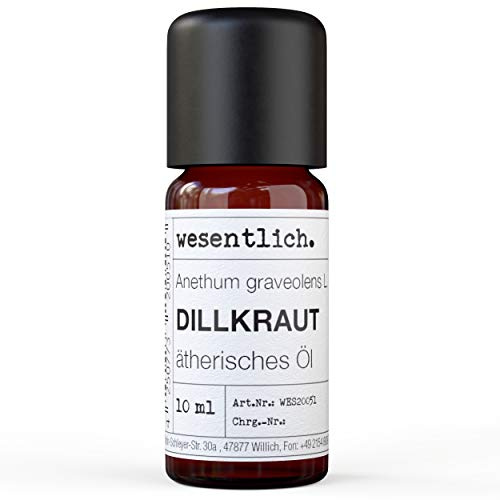 Dillöl - reines ätherisches Öl von wesentlich. - 100% naturrein aus der Glasflasche (10ml)