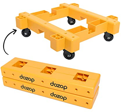 Compact Dolly dozop - Portable Multipurpose Four Wheel Moving Cart - Lightweight & Heavy Duty Handtruck/Push Trolley - up to 115kg(Modular 4)
