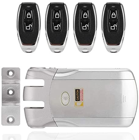 Unsichtbares Sicherheitsschloss, Türschloss-Set mit Fernbedienung, Einfaches Design WiFi Wireless Remote Smart Türschloss Unsichtbar Kein Schlüssel Berühren Schloss Home Security Lock