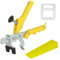 Storystore Tile Leveling System 3mm Tile Spacers 300Pcs Plus Reusable Wedges 100Pcs with A Plier, Leveling System Tools for Floor Wall Installation
