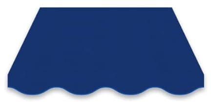 Tenda da Sole T4 a Caduta con Guide Laterali Antivento Dimensioni:L300xH220 (con Cassonetto, Blu)