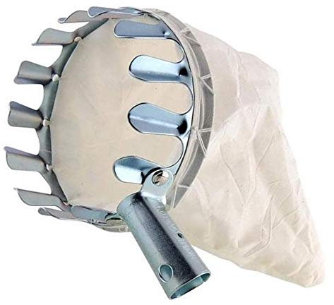 Bseical Praktischer Erntehelfer, Metall-ObstpflüCker, GroßEm Leinen-Beutel, FüR Ernte Apfel PflüCker Birne Pfirsich Ohne Stiel, Outdoor Pick Tool,Passend Zu Allen Combisystem-Stielen (2)