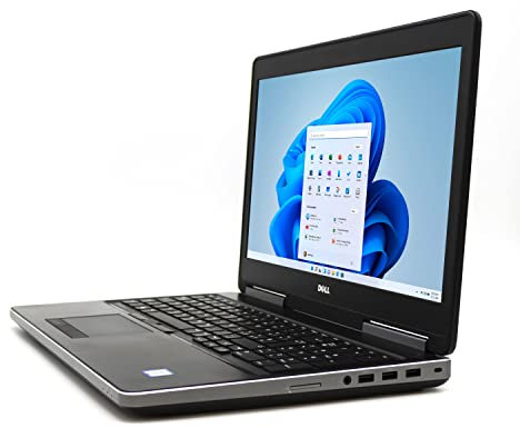 Notebook Workstation DELL Precision 7510 Windows 11 Pro Core i7 Fino 3.6GHz GPU Nvidia Quadro M2000M 4GB GDDR5 | 32GB RAM 120GB SSD NVMe + 750GB PC Computer Portatile Editing Rendering(Ricondizionato)