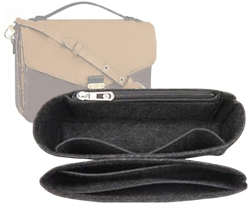 Lckaey Geldbörsen-Organizer für Pochette Métis in allen Abteilungen, Pochette M é tis voyager Insert 2084 Schwarz Grau