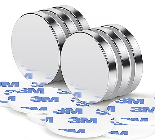 Wukong Magneti al Neodimio 20 x 4 mm Super Forti, 6 Pezzi Calamite Potenti per Lavagna Magnetica Frigorifero,Mini Magneti Rotonde Servizio Pesante