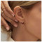 Inilbran Boho Liebe Herz Ohrstecker - Rote Emaille Herz Ohrringe, Minimalistische Dunkel Rote Ohrringe Schmuck Für Frauen Und Mädchen
