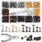 Rivets en Cuir 180 Pièces 3 Tailles Double Rivet Goujons Tubulaires en Métal Rivets Couture Sac,Rivets Cuir avec 3 Pièces Outil de Fixation et Punch Pince pour Artisanat en Cuir DIY Rivets,4 Couleurs