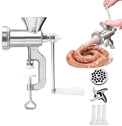 Machine à Viande hachée, Hachoir À Viande Manuel Et Hachoir À Nourriture À La Main À Usage Intensif, Hachoir À Main, Hachoir À Viande Manuel Antidérapant, Conception Détachable, pour Toutes
