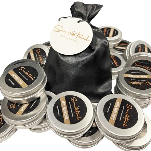 Cocktail Smoker Wood Chips Variety Pack - 4-Pack | Wood Chips Refill for Cocktail Smokers - Bar Accessories Bartender Kit - Works with All Cocktail Smokers Old Fashioned Smoker Chips