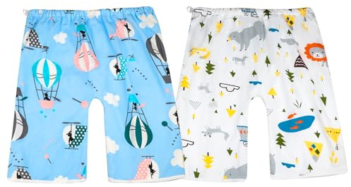 MOEMOE BABY 2 Stück Töpfchen Trainingshose hohe Taille Trainerhosen M/1-4 Jahre
