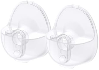 eufy Original Milk Container (2-Pack) for Wearable Breast Pump E10, BPA-Free Reusable Breast Pump Container Collects Up to 5 oz (150 ml) Each, Fridge and Freezer-Safe, Clear