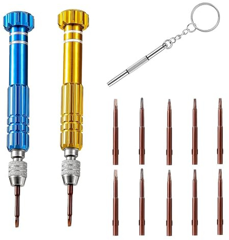 Mini Screwdriver Set, Mutifuntional 13-in-1 Glasses Repair Kit, Glasses Screwdriver for Repairing, Watch Screwdriver Set, Tiny Screwdriver Set for Glasses, Watch, Camera, Laptop, Electronics