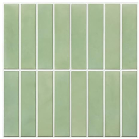 Commomy Mattonelle Adesive Cucina Bagno, PVC Matt Paraschizzi Mattonelle Cucina Adesivo, Piastrelle Adesivi 3D Autoadesive, Impermeabili (10 Pezzi, 30,5 x 30,5 cm)