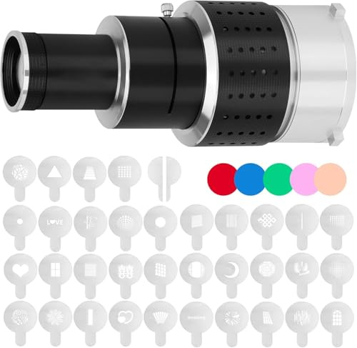 Optical Snoot Bowens Mount Projektor Flash Snoot Konische Linse mit optischer Linse Verschiedene Gobos für Aputure 100DS 100XS 200XS 200DS 300C 300DII 300X