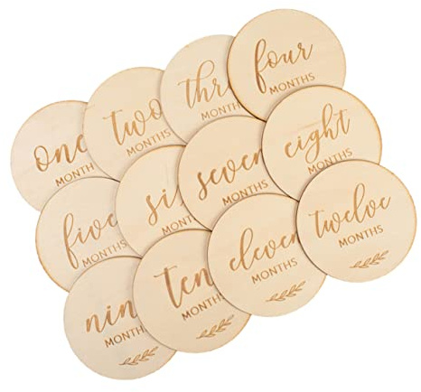 Holibanna 1Set Carte Mensili Per Carte Commemorative Per Fotografare La Crescita Del Accessori Per Shower e Registrazione Dei Traguardi