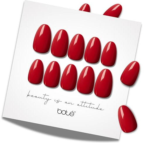 BOTÉ Press on Nails Set, 30 wiederverwendbare Kunstnägel zum Aufkleben | Nägel zum Kleben aus koreanischem Premium Gel, Klebenägel Fingernägel