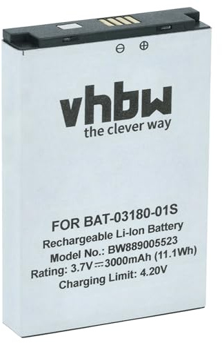 vhbw Batería Compatible con Sonim XP5700, XP5, XP5s, XP5800 móvil, Smartphone Outdoor (3000 mAh, 3,7 V, Li-Ion)