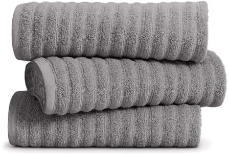 Lions Towels - Premium Hand Towels 3 Pack - 50x90cm - 100% Egyptian Cotton, Ultra Soft and Highly Absorbent, Hotel Quality Large Hand Towel for Bathroom, Charcoal