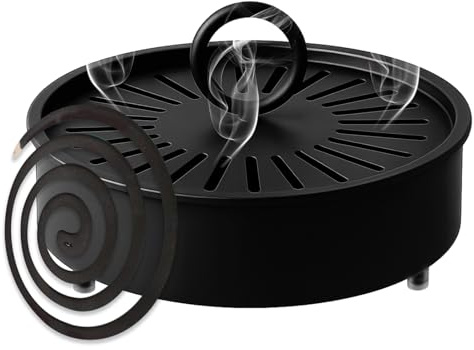 Vlecexs Soporte Espiral Antimosquitos Estantes Repelentes Mosquitos Cubiertos Acero Inoxidable Estantes Interior Exterior Campamento Repelente Insectos Pesca En Hotel