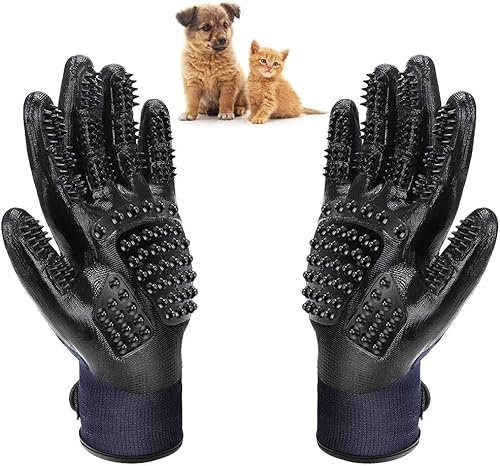 Gants d'épilation de poils d'animaux, gants d'épilation de chien, gants de toilettage pour animaux de compagnie, gants de bain et de massage pour animaux de compagnie